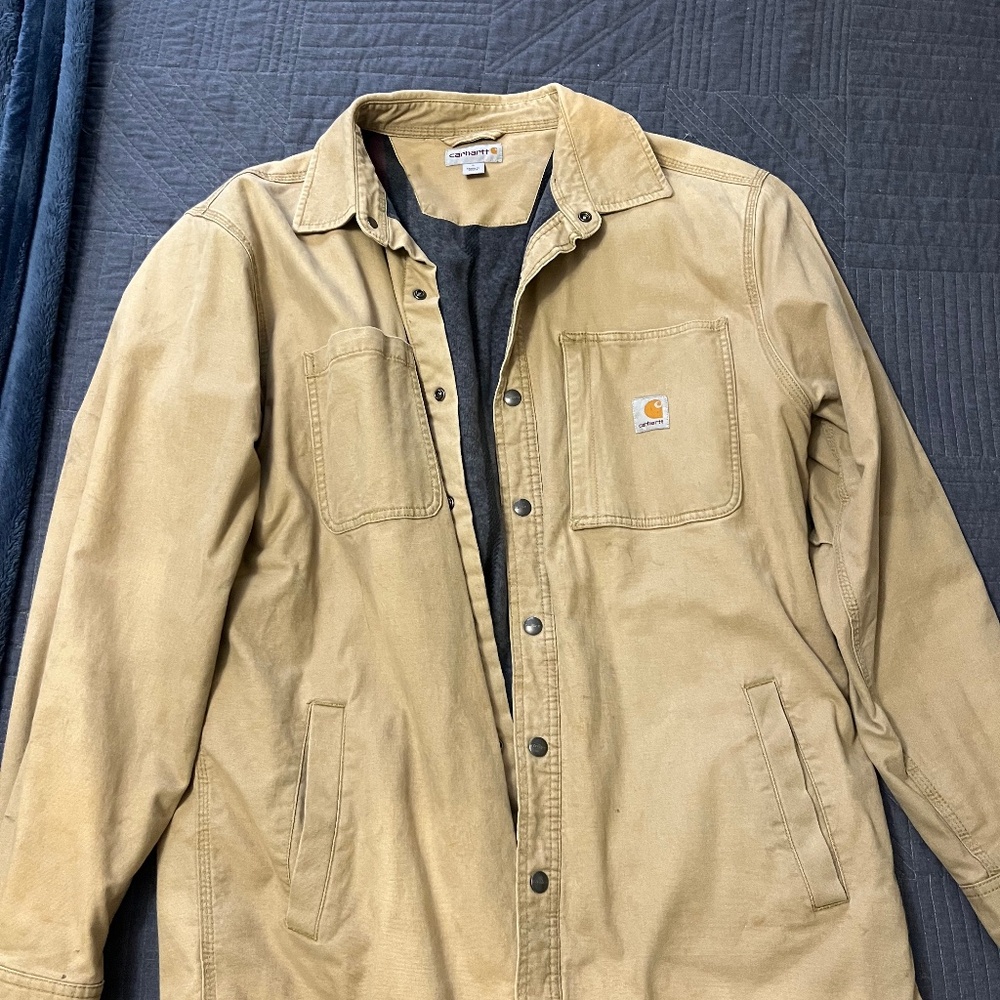 Men’s Carhartt Rigby Relaxed Fit Quilt-Lined Shirt Jacket Size Large